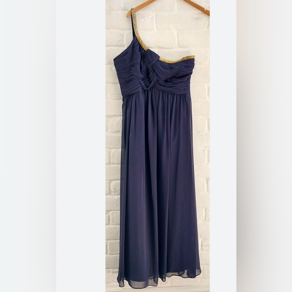 CALVIN KLEINE DARK NAVY BLUE EVENING DRESS